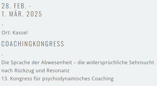 Coachingkongress Kassel 2025